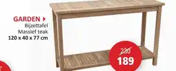 Weba Garden bijzettafel massief teak aanbieding