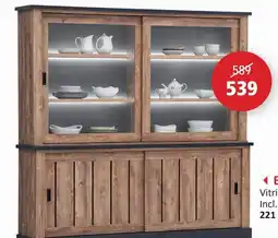 Weba Etienne vitrinekast aanbieding