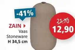 Weba Zain vaas stoneware aanbieding