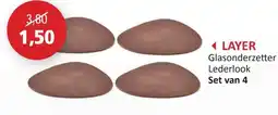 Weba Layer Glasonderzetter Lederlook aanbieding