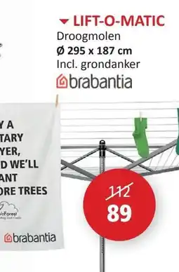 Weba Lift-o-matic droogmolen aanbieding