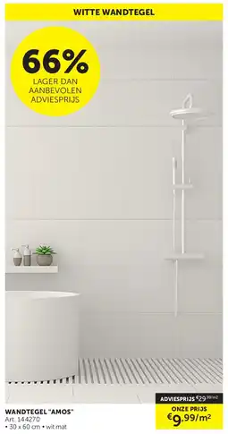 Zelfbouwmarkt WANDTEGEL AMOS aanbieding