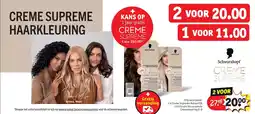 Kruidvat 2 x Creme Supreme Natuurlijk Lichtbruin Verzorgende Crèmekleuring 6-0 aanbieding
