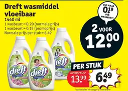 Kruidvat Dreft wasmiddel vloeibaar aanbieding