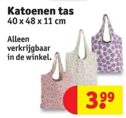 Kruidvat Katoenen tas aanbieding