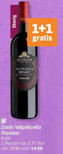 Albert Heijn Zonin Valpolicella Ripasso aanbieding