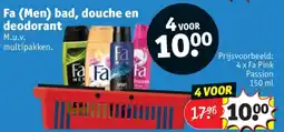 Kruidvat Fa (Men) bad, douche en deodorant aanbieding
