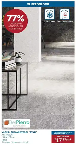 Zelfbouwmarkt VLOER- EN WANDTEGEL “RYAN” aanbieding