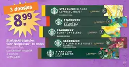 Albert Heijn Starbucks capsules voor Nespresso 10 stuks aanbieding