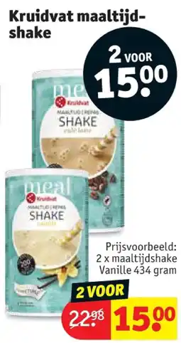 Kruidvat Kruidvat maaltijdshake aanbieding