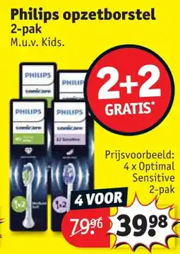 Kruidvat Philips opzetborstel aanbieding