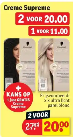 Kruidvat Creme Supreme aanbieding