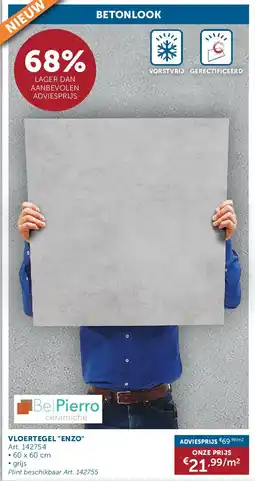 Zelfbouwmarkt VLOERTEGEL ENZO aanbieding