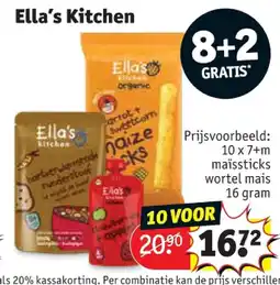 Kruidvat 10 x 7+m maïssticks wortel mais 16 gram aanbieding