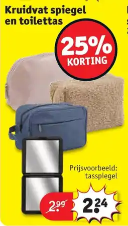 Kruidvat Kruidvat spiegel en toilettas aanbieding