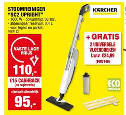Hubo STOOMREINIGER “SC2 UPRIGHT” aanbieding