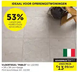 Zelfbouwmarkt VLOERTEGEL PABLO aanbieding
