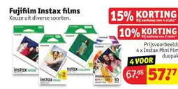 Kruidvat Fujifilm Instax films aanbieding