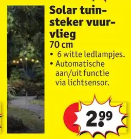 Kruidvat Solar tuinsteker vuurvlieg aanbieding