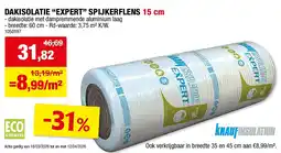 Hubo DAKISOLATIE “EXPERT” SPIJKERFLENS 15 cm aanbieding