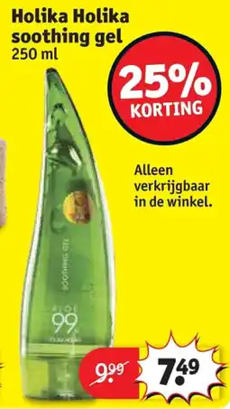 Kruidvat Holika Holika soothing gel aanbieding