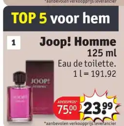 Kruidvat Joop! Homme aanbieding