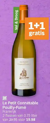 Albert Heijn Le Petit Connétable Pouilly-Fumé aanbieding