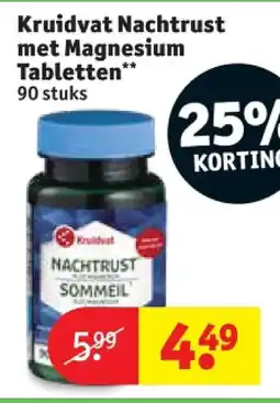 Kruidvat Kruidvat Nachtrust met Magnesium Tabletten aanbieding