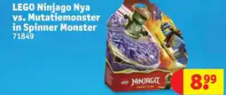 Kruidvat LEGO Ninjago Nya vs. Mutatiemonster in Spinner Monster aanbieding