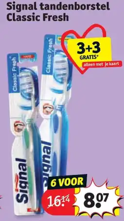 Kruidvat Signal tandenborstel Classic Fresh aanbieding