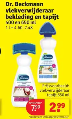 Kruidvat Dr. Beckmann vlekverwijderaar bekleding en tapijt aanbieding