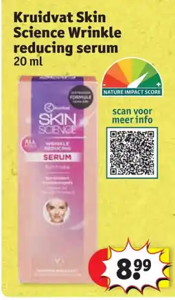 Kruidvat Kruidvat Skin Science Wrinkle reducing serum aanbieding