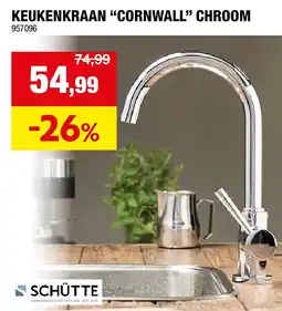 Hubo KEUKENKRAAN “CORNWALL” CHROOM aanbieding