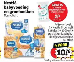 Kruidvat Nestlé babyvoeding en groeimelken aanbieding