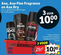 Kruidvat Axe, Axe Fine Fragrance en Axe Dry aanbieding