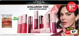 Kruidvat L'ORÉAL PARIS HYALURON TINT NEW LIP STAIN SERUM aanbieding