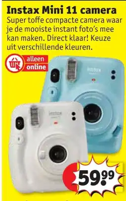 Kruidvat Instax Mini 11 camera aanbieding