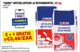 Hubo “HUBO” METSELSPECIE of BETONMORTEL 25 kg aanbieding