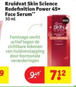 Kruidvat Kruidvat Skin Science Redefinition Power 45+ Face Serum aanbieding
