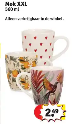 Kruidvat Mok XXL aanbieding