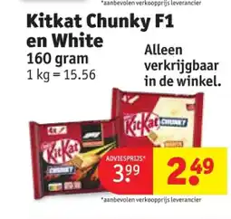 Kruidvat Kitkat Chunky F1 en White aanbieding