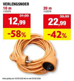 Hubo VERLENGSNOER 10 m aanbieding