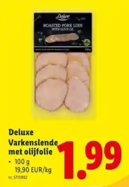 Lidl Varkenslende met olijfolie aanbieding