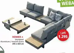 Weba HOMER aanbieding