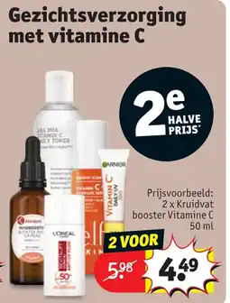 Kruidvat Gezichtsverzorging met vitamine C aanbieding