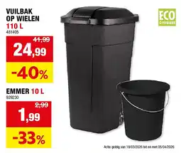 Hubo VUILBAK OP WIELEN 110 L aanbieding