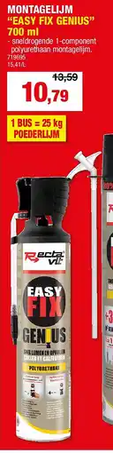Hubo MONTAGELIJM “EASY FIX GENIUS” 700 ml aanbieding