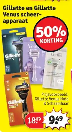 Kruidvat Gillette en Gillette Venus scheerapparaat aanbieding