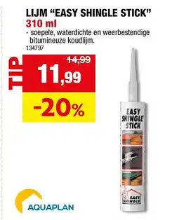 Hubo LIJM “EASY SHINGLE STICK” 310 ml aanbieding