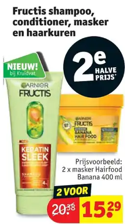 Kruidvat Fructis shampoo, conditioner, masker en haarkuren aanbieding